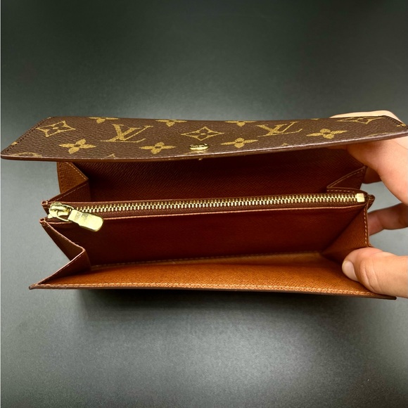 LOUIS VUITTON Monogram Pochette Porto Monnaie Bi-fold Long Wallet - Picture 5 of 8